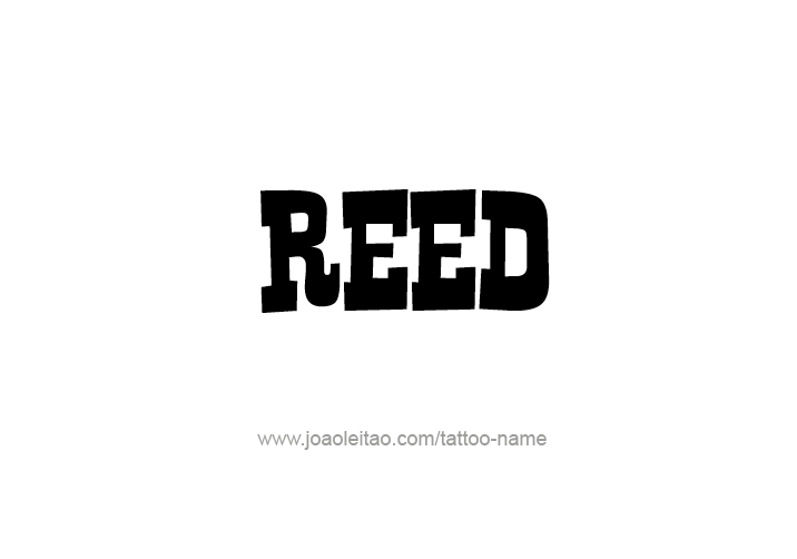 Tattoo Design  Name Reed   