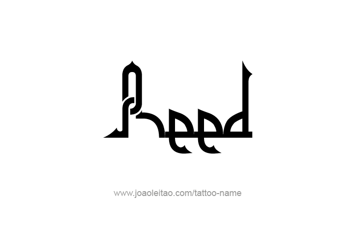 Tattoo Design  Name Reed   