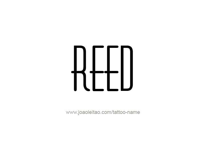 Tattoo Design  Name Reed   