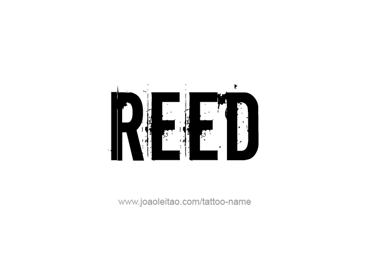 Tattoo Design  Name Reed   