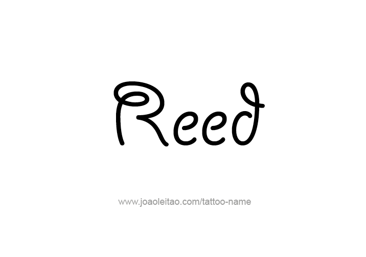 Tattoo Design  Name Reed   