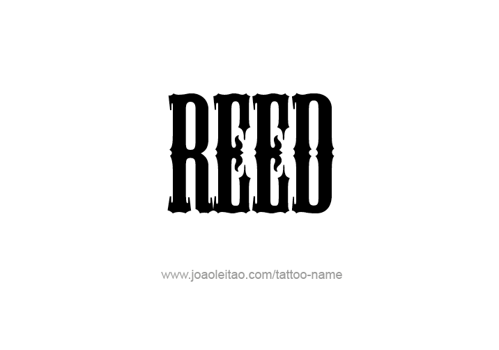 Tattoo Design  Name Reed   