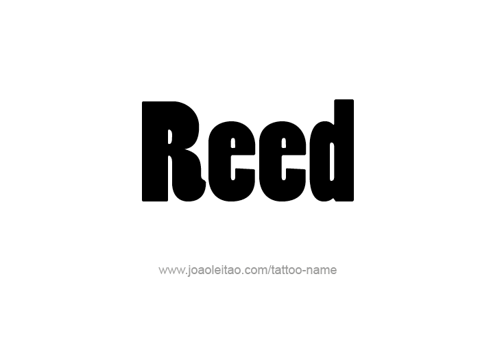 Tattoo Design  Name Reed   