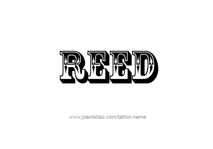 Tattoo Design  Name Reed   