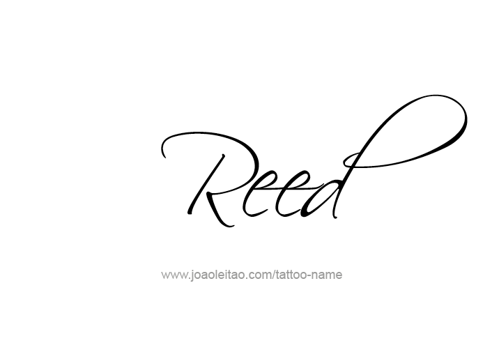 Tattoo Design  Name Reed   