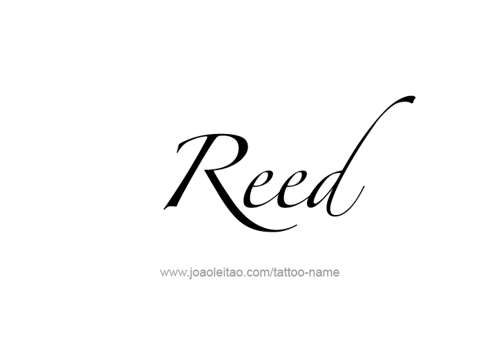 Tattoo Design  Name Reed   