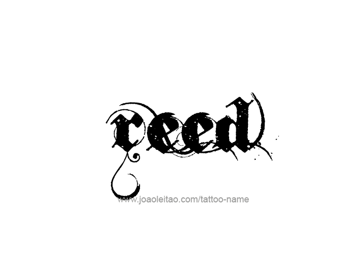 Tattoo Design  Name Reed   