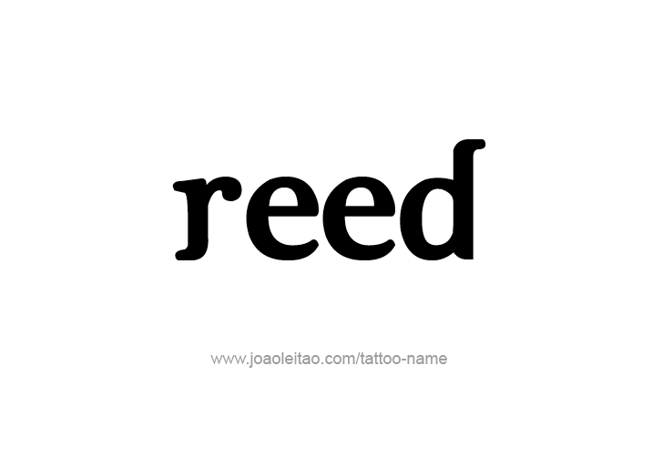 Tattoo Design  Name Reed   