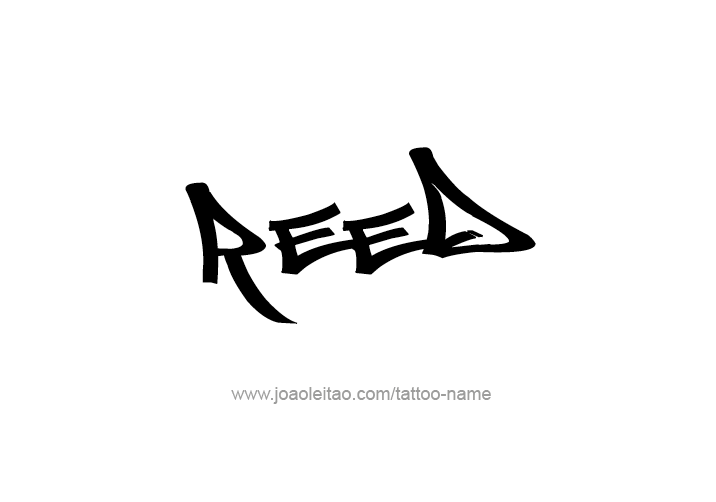 Tattoo Design  Name Reed   