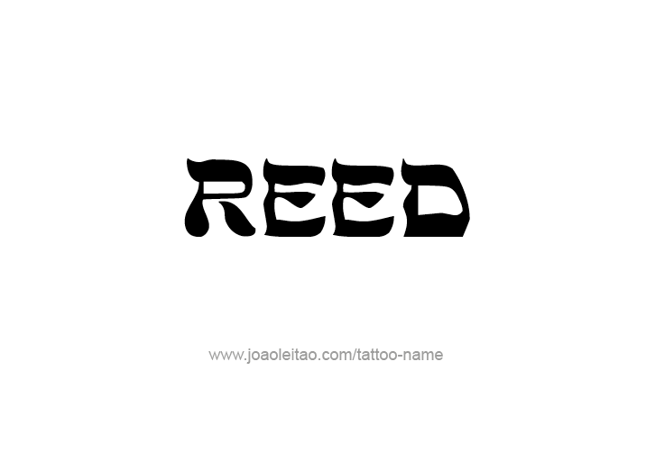 Tattoo Design  Name Reed   