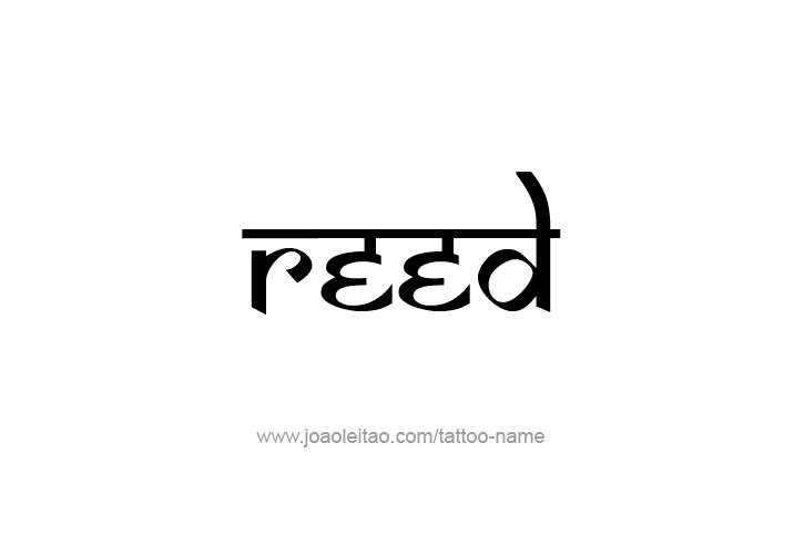 Tattoo Design  Name Reed   