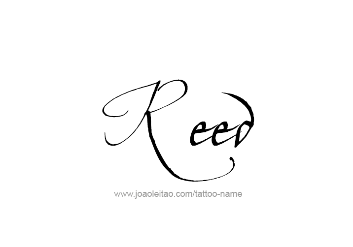 Tattoo Design  Name Reed   