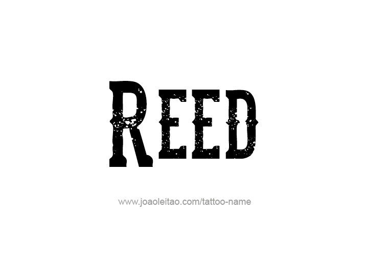 Tattoo Design  Name Reed   