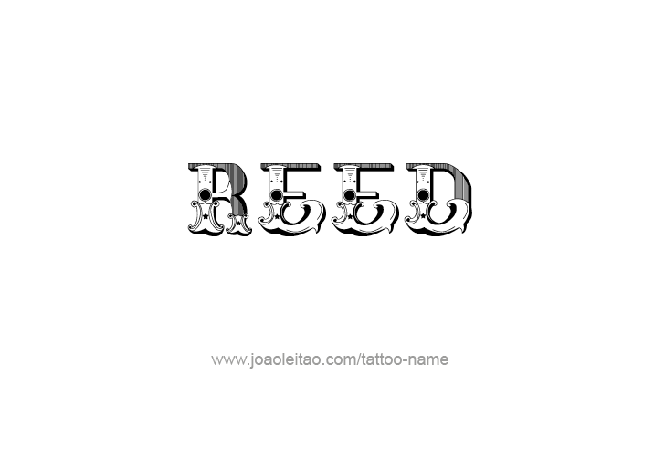 Tattoo Design  Name Reed   