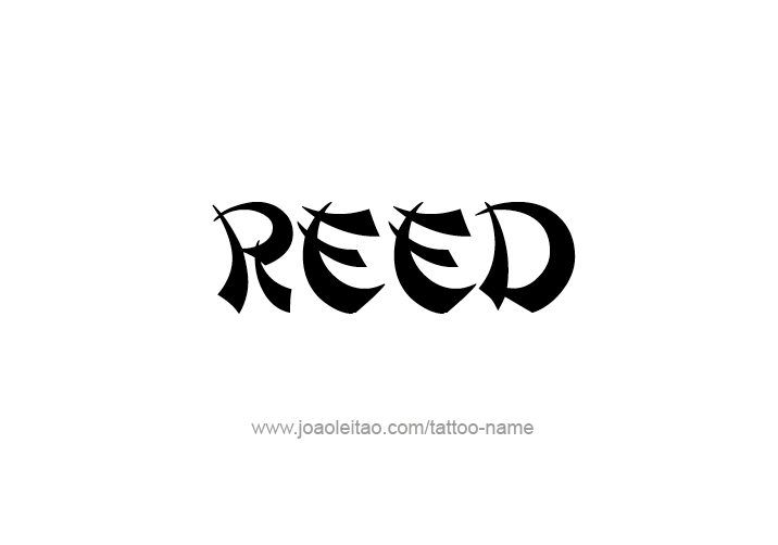 Tattoo Design  Name Reed
