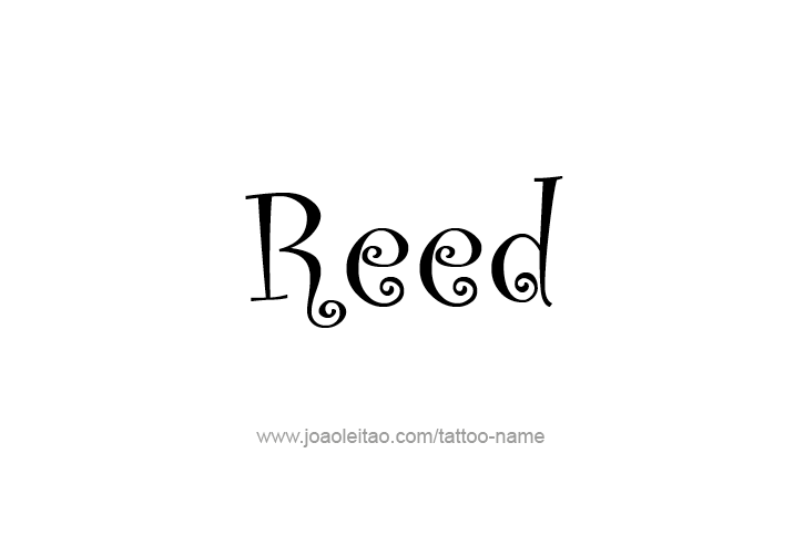 Tattoo Design  Name Reed   