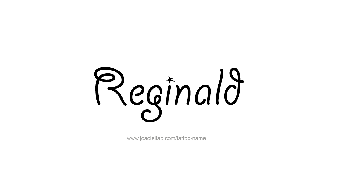 Tattoo Design  Name Reginald   