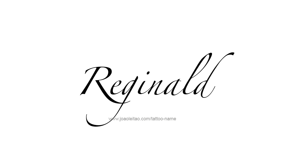 Tattoo Design  Name Reginald   