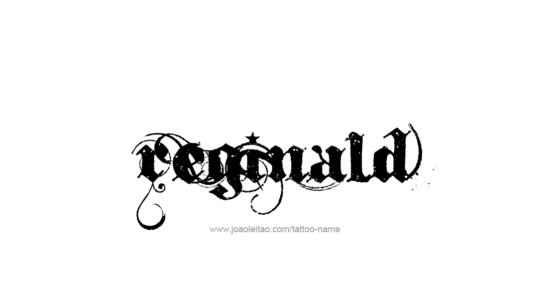 Tattoo Design  Name Reginald   