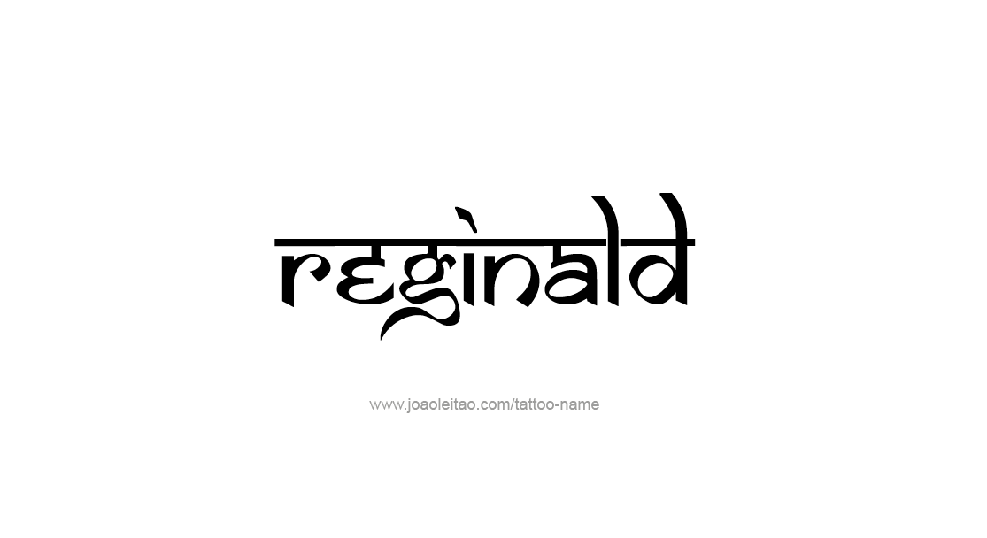 Tattoo Design  Name Reginald   