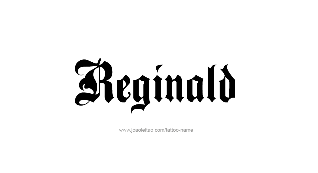 Tattoo Design  Name Reginald   