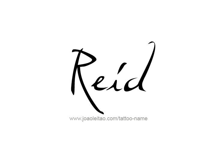 Tattoo Design  Name Reid   