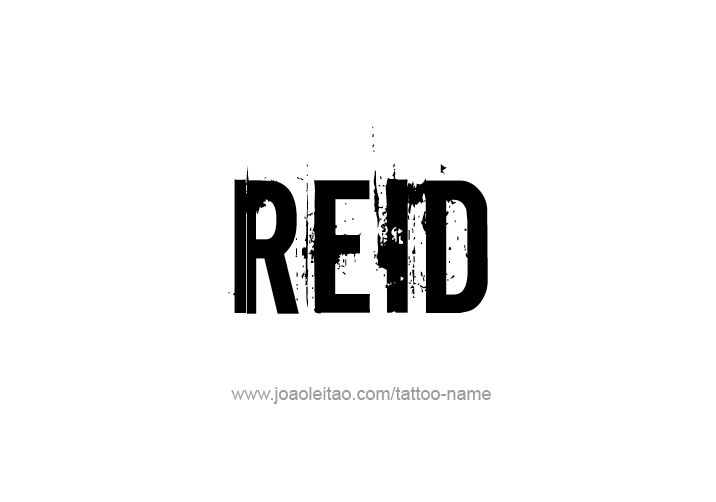 Tattoo Design  Name Reid   