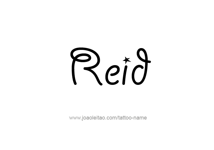 Tattoo Design  Name Reid   