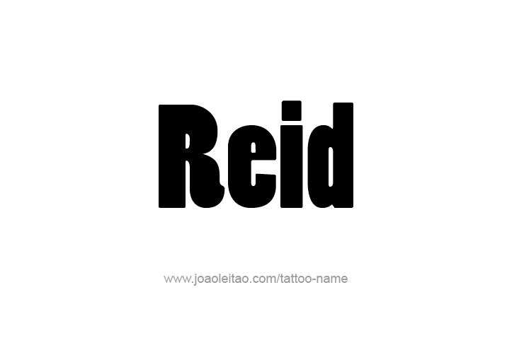 Tattoo Design  Name Reid   