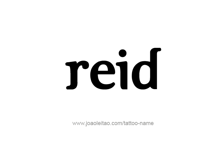 Tattoo Design  Name Reid   