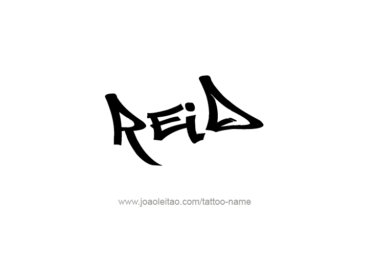 Tattoo Design  Name Reid   