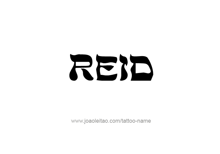 Tattoo Design  Name Reid   