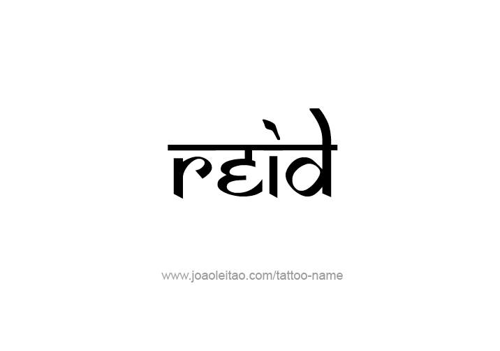 Tattoo Design  Name Reid   