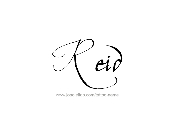 Tattoo Design  Name Reid   