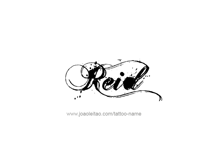 Tattoo Design  Name Reid   