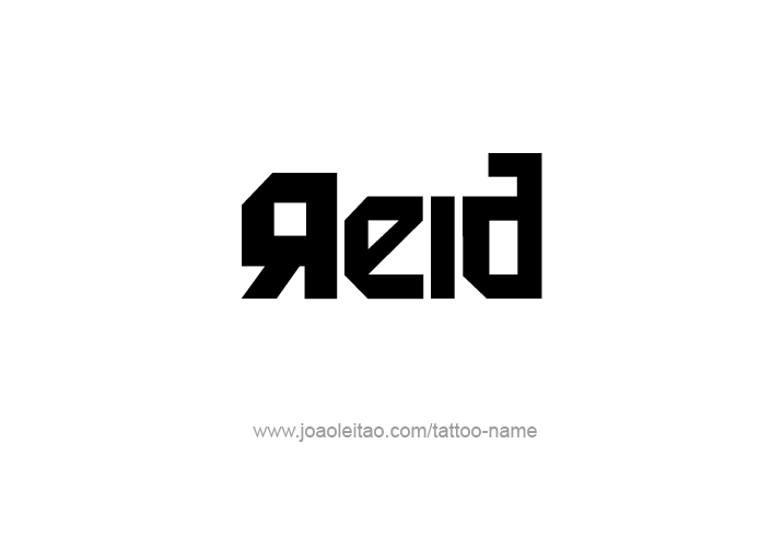 Tattoo Design  Name Reid   