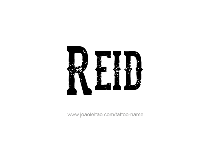 Tattoo Design  Name Reid   