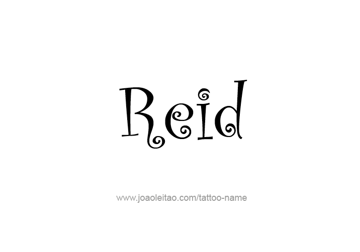 Tattoo Design  Name Reid   