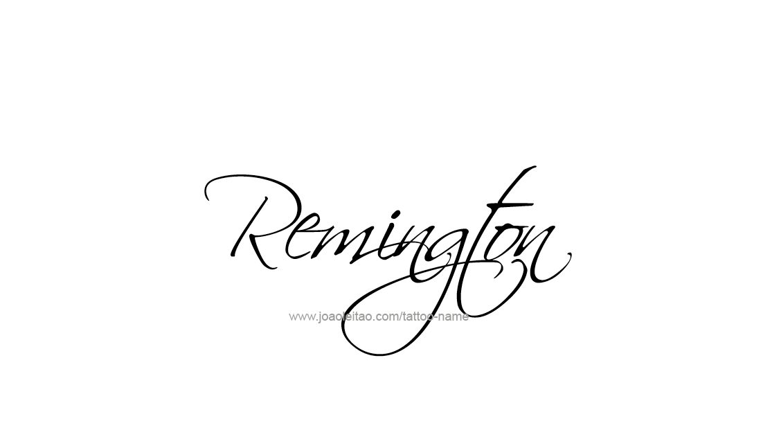 Tattoo Design  Name Remington   