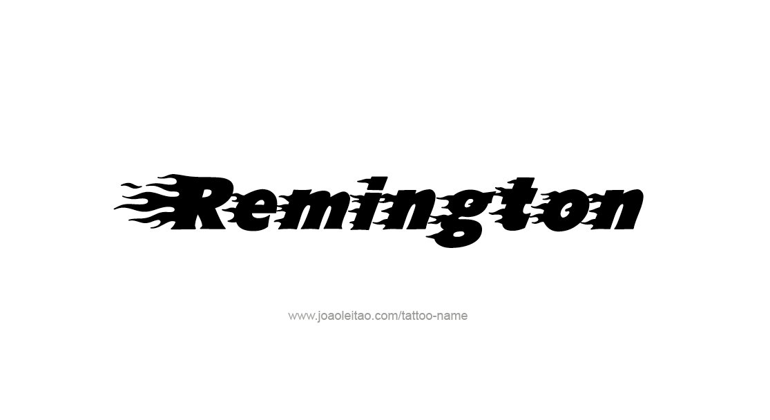 Tattoo Design  Name Remington   