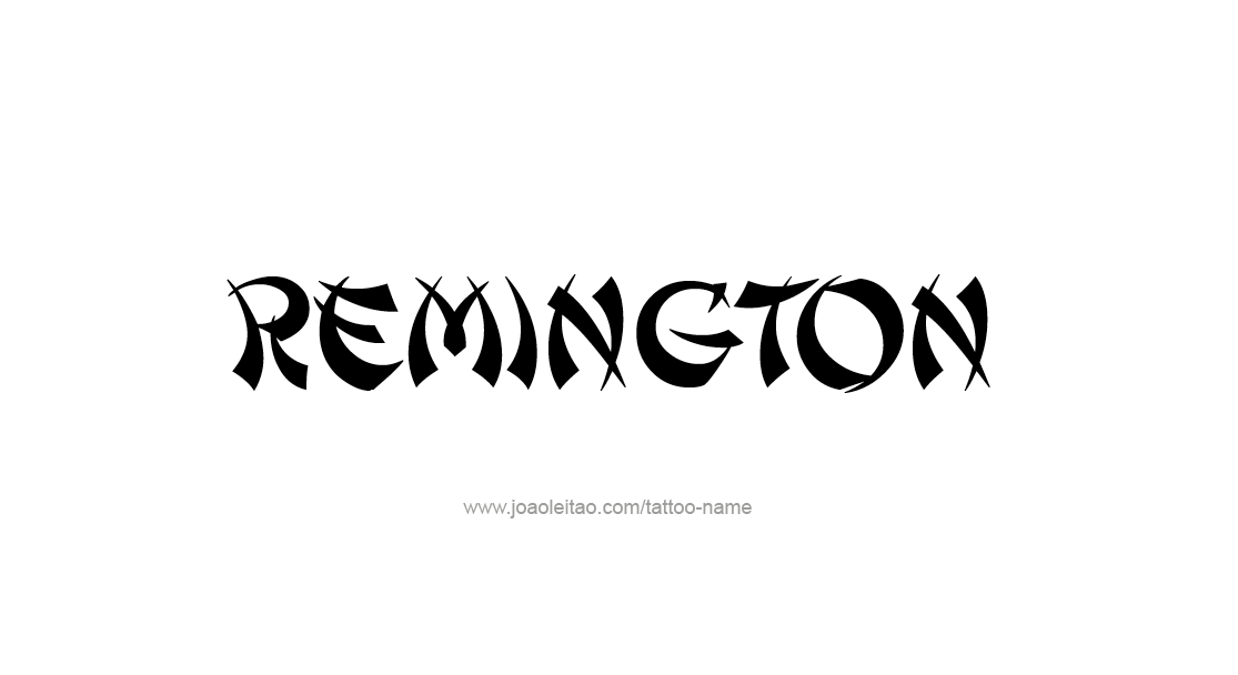 Tattoo Design  Name Remington