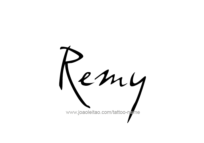 Tattoo Design  Name Remy   