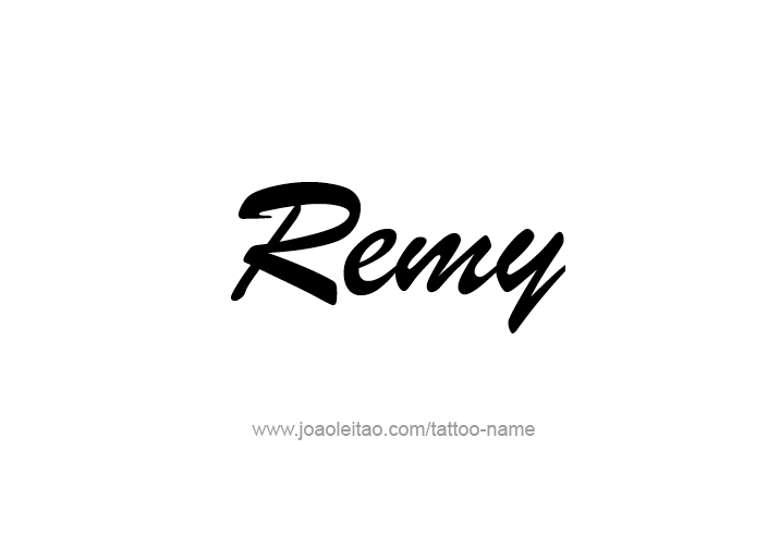 Tattoo Design  Name Remy   