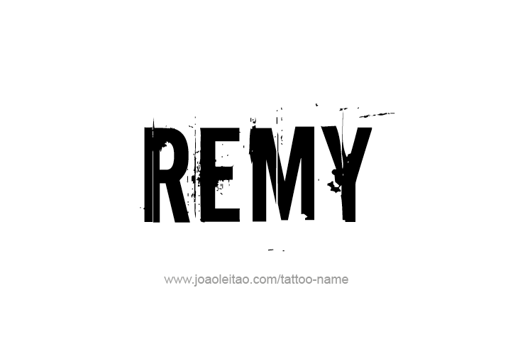 Tattoo Design  Name Remy   