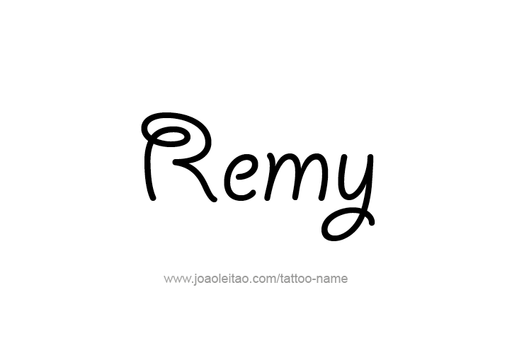 Tattoo Design  Name Remy   