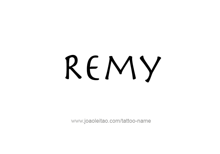 Tattoo Design  Name Remy   