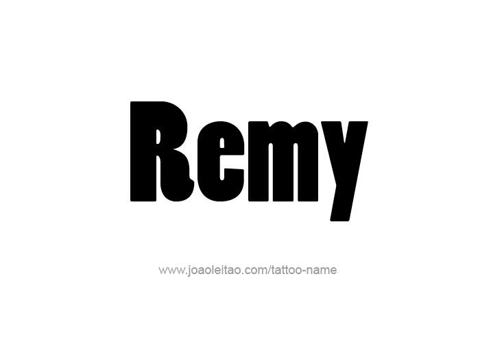 Tattoo Design  Name Remy   