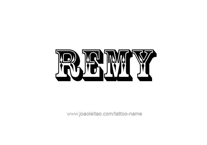 Tattoo Design  Name Remy   