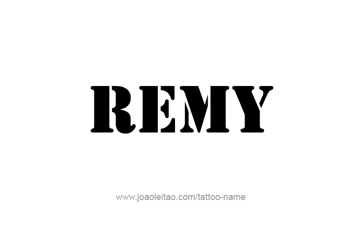 Tattoo Design  Name Remy   