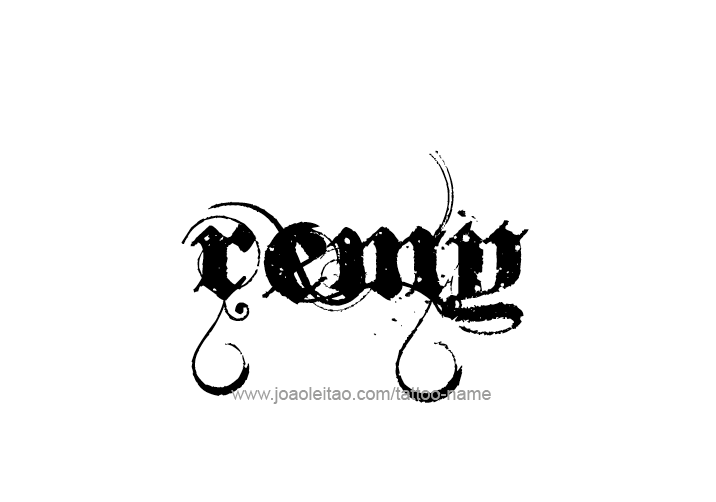 Tattoo Design  Name Remy   